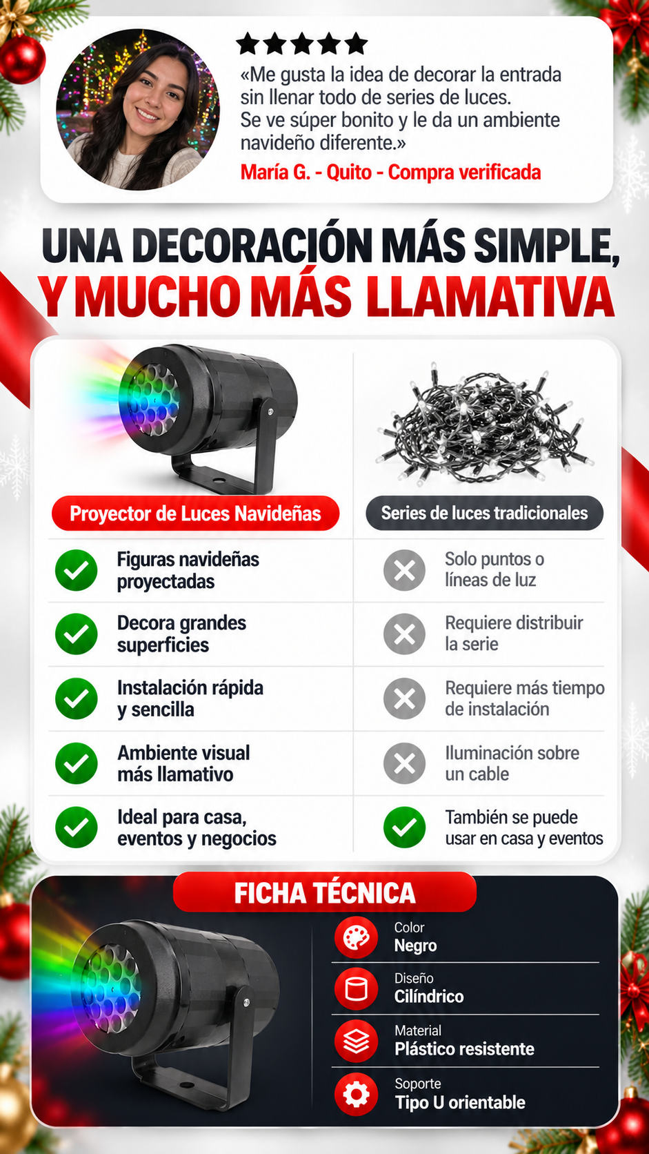 PROYECTOR NAVIDEÑO